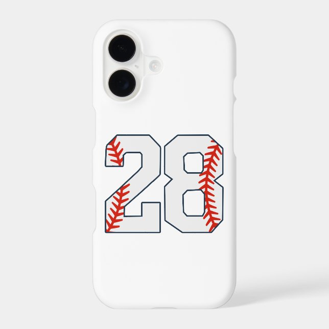 Baseball Jersey Number 28 (Back)