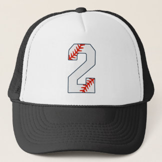 Baseball Jersey Number 2 Trucker Hat