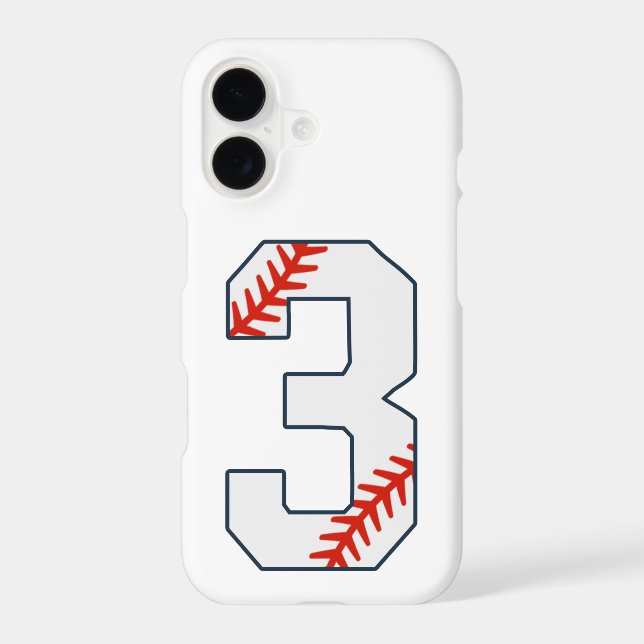 Baseball Jersey Number 3 (Back)