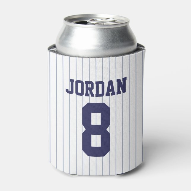 Baseball Jersey - Sports Theme Birthday Party Can Cooler (Can Front)
