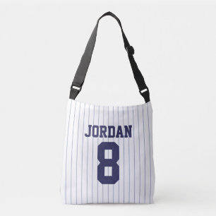 Baseball Jersey with Custom Name and Number Crossbody Bag