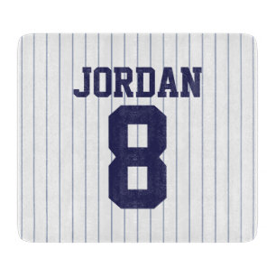 Baseball Jersey with Custom Name and Number Cutting Board