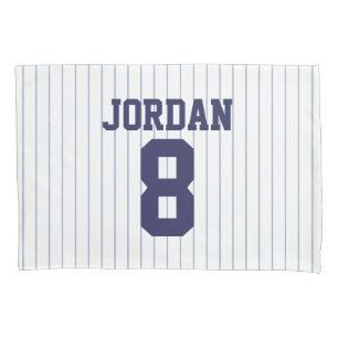 Baseball Jersey with Custom Name and Number Pillowcase
