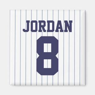 Baseball Jersey with Number Magnet