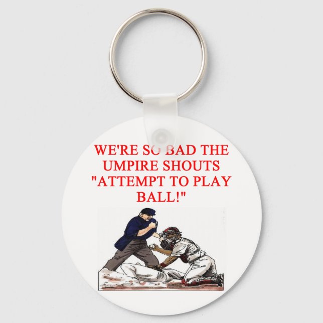 baseball joke key ring (Front)