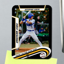 Baseball Keepsakes Lively Yellow Black Custom