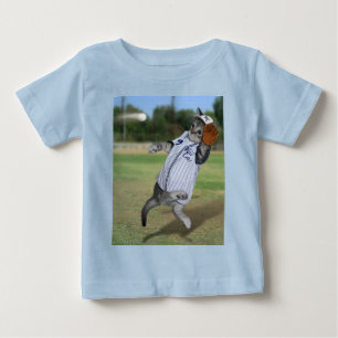 Baseball Kitten Wildcats  Baby T-Shirt