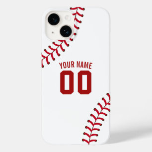 Baseball Lace Sport Team Jersey Custom Name Case-Mate iPhone 14 Case