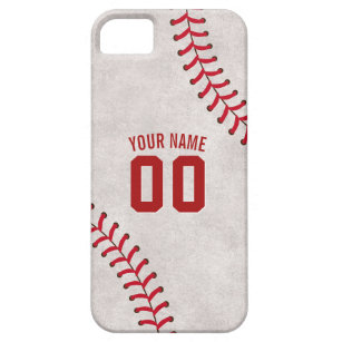 Baseball Lace Sport Theme Custom Name Barely There iPhone 5 Case