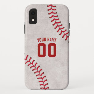 Baseball Lace Sport Theme Custom Name Case-Mate iPhone Case