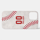 Baseball Lace Sport Theme Custom Name Case-Mate iPhone Case (Back (Horizontal))