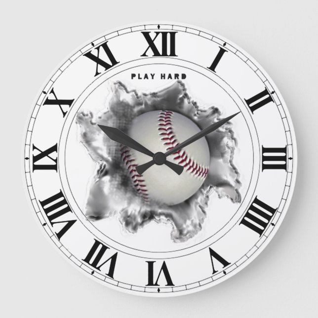 Baseball Large Clock (Front)
