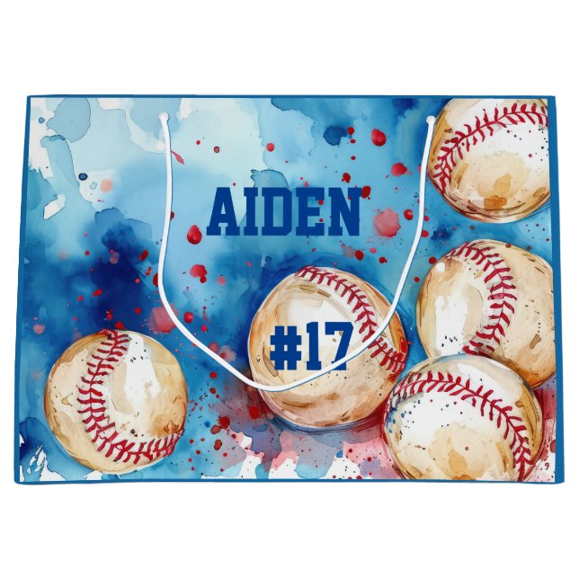 Baseball  large gift bag (Front)