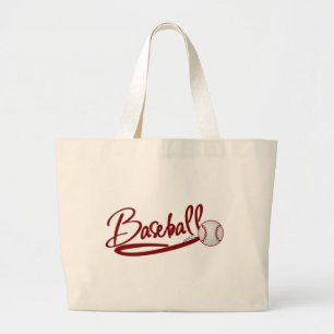 Baseball Large Tote Bag