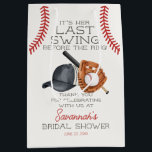 Baseball Last Swing Home Run Bridal Shower Favour Medium Gift Bag<br><div class="desc">It's her last swing before the ring! Step up to the plate and hit a home run with our Classic Baseball theme party decor, perfect for your little rookie's big day! This fun collection captures the timeless charm of America's favourite pastime. Our decor will make your next celebration a grand...</div>