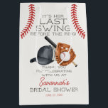 Baseball Last Swing Home Run Bridal Shower Favour Medium Gift Bag<br><div class="desc">It's her last swing before the ring! Step up to the plate and hit a home run with our Classic Baseball theme party decor, perfect for your little rookie's big day! This fun collection captures the timeless charm of America's favourite pastime. Our decor will make your next celebration a grand...</div>