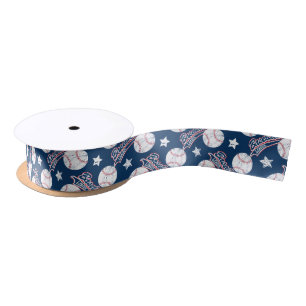 Baseball league satin ribbon