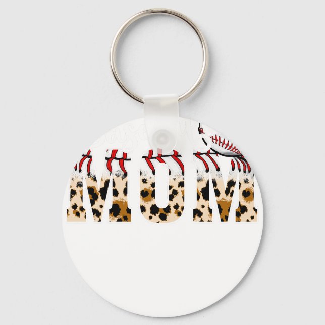 baseball leopoard.png key ring (Front)