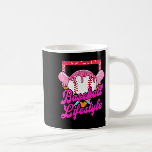 Baseball Life Lifestyle Home Plate Ice Cream Drip Coffee Mug