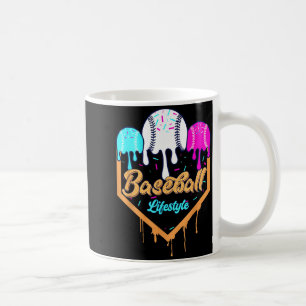 Baseball Life Style 101 Apparel Youth Drip Basebal Coffee Mug