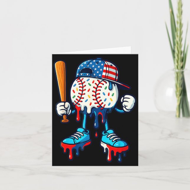 Baseball Life Style 101 Apparel Youth Drip Card (Front)