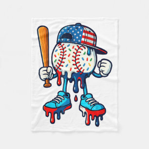 Baseball Life Style 101 Apparel Youth Drip Fleece Blanket