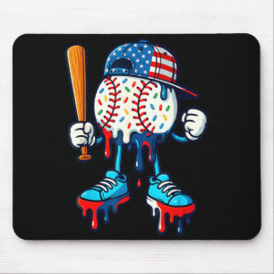 Baseball Life Style 101 Apparel Youth Drip Mouse Mat