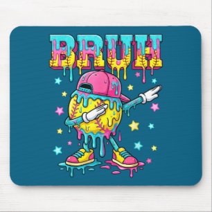 Baseball life style apparel youth drip baseball mouse mat