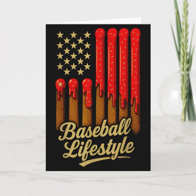 Baseball Lifestyle 101 Apparel Youth Baseball Drip Card (Front)
