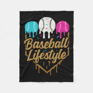 Baseball Lifestyle 101 Apparel Youth Baseball Drip Fleece Blanket