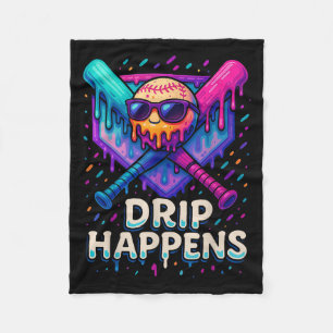 Baseball Lifestyle 101 Apparel Youth Baseball Drip Fleece Blanket
