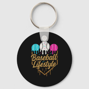 Baseball Lifestyle 101 Apparel Youth Baseball Drip Key Ring