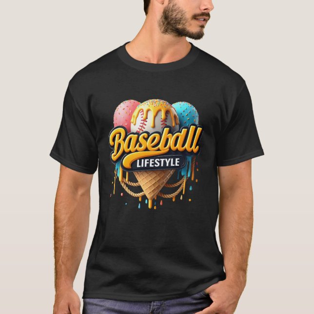 Baseball Lifestyle 101 Apparel Youth Baseball Drip T-Shirt (Front)