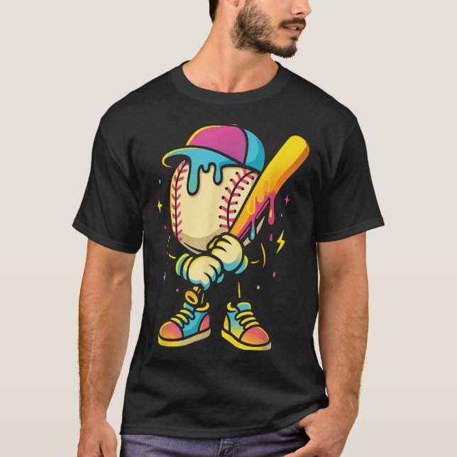 Baseball Lifestyle 101 Apparel Youth Baseball Drip T-Shirt (Front)