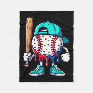 Baseball Lifestyle 101 Apparel Youth Drip Baseball Fleece Blanket