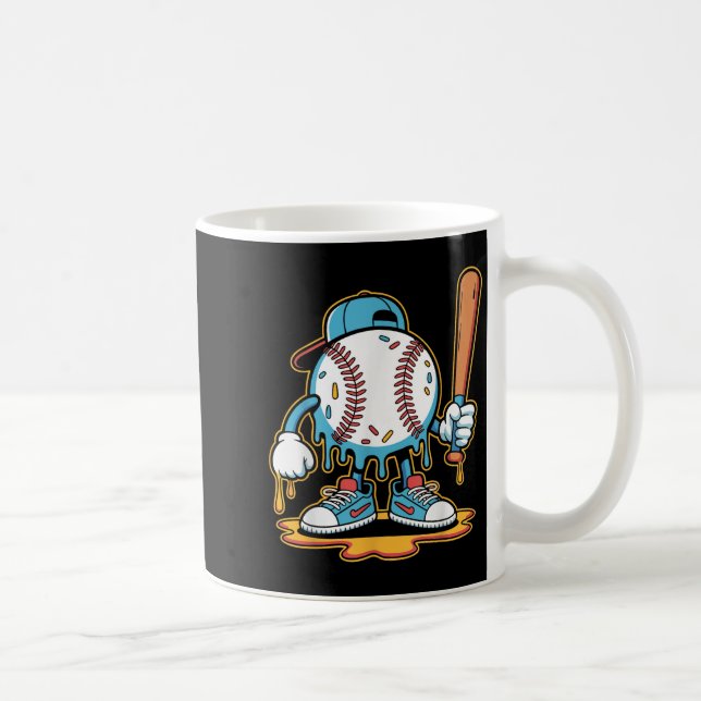 Baseball Lifestyle 101 Tee Youth Baseball Drip Ice Coffee Mug (Right)