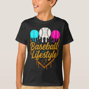 Baseball Lifestyle, Baseball Drip Icecream T-Shirt
