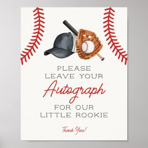 Baseball Little Rookie Autograph Guestbook