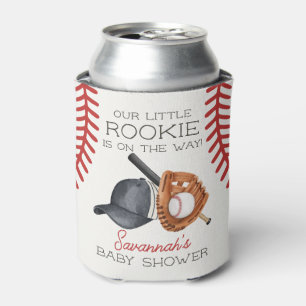 Baseball Little Rookie Home Run Baby Shower Favour Can Cooler