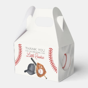 Baseball Little Rookie Home Run Birthday Party Favour Box