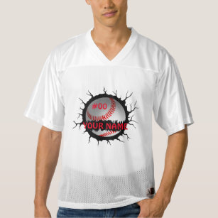 Baseball Logo, Baseball Custom Name, Baseball Gift Men's Football Jersey