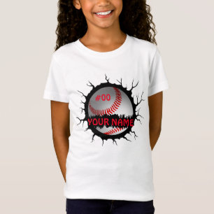 Baseball Logo, Baseball Custom Name, Baseball Gift T-Shirt