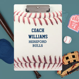 Baseball Look Personalised Clipboard