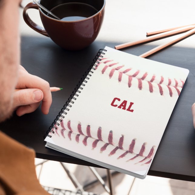 Baseball Look Personalized Spiral Notebook (Creator Uploaded)