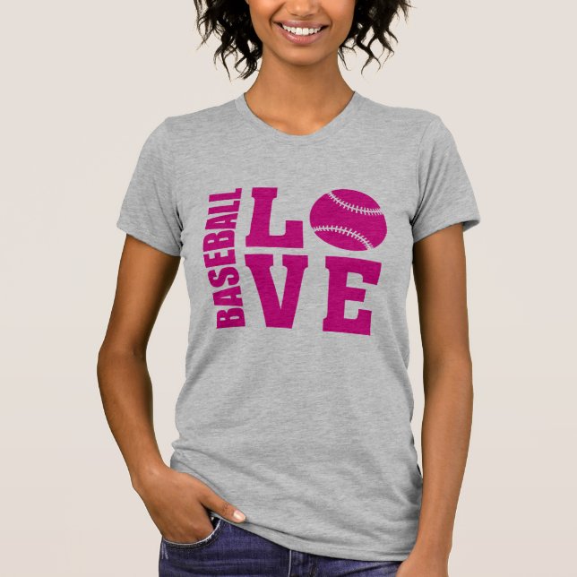 Baseball, Love Baseball T-Shirt (Front)