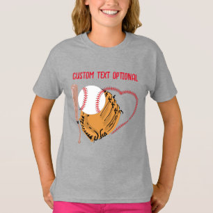 Baseball Love, Glove and Bats T-Shirt