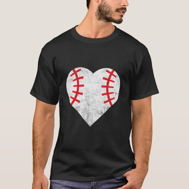 Baseball Love He T-Shirt (Front)