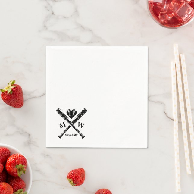 Baseball Love Napkin (Insitu)
