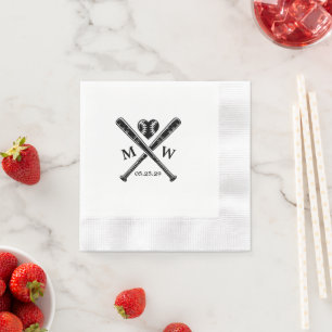 Baseball Love Napkin