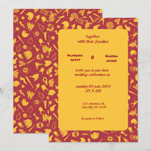 Baseball  love sports Theme Wedding Invitations